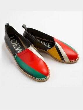 LOEWE Multicolored Leather Espadrilles | 41